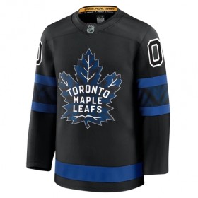 Män Ishockey Toronto Maple Leafs tröja med eget tryck Fanatics Premium 2024-25 Svart Tredje
